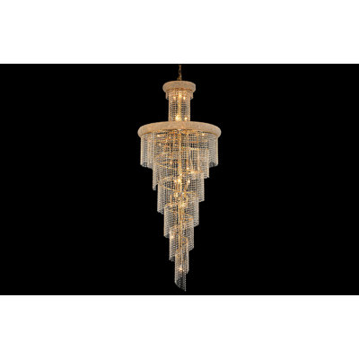 Zonia 28 - Light Dimmable Tiered Chandelier