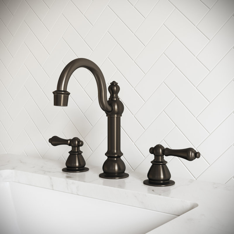 2-handle Bathroom Faucet with Drain Assembly, Lever, Oil-Rubbed Bronze