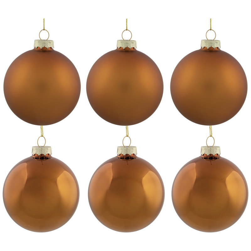 Ornement de Noël boule de verre, Cuivre