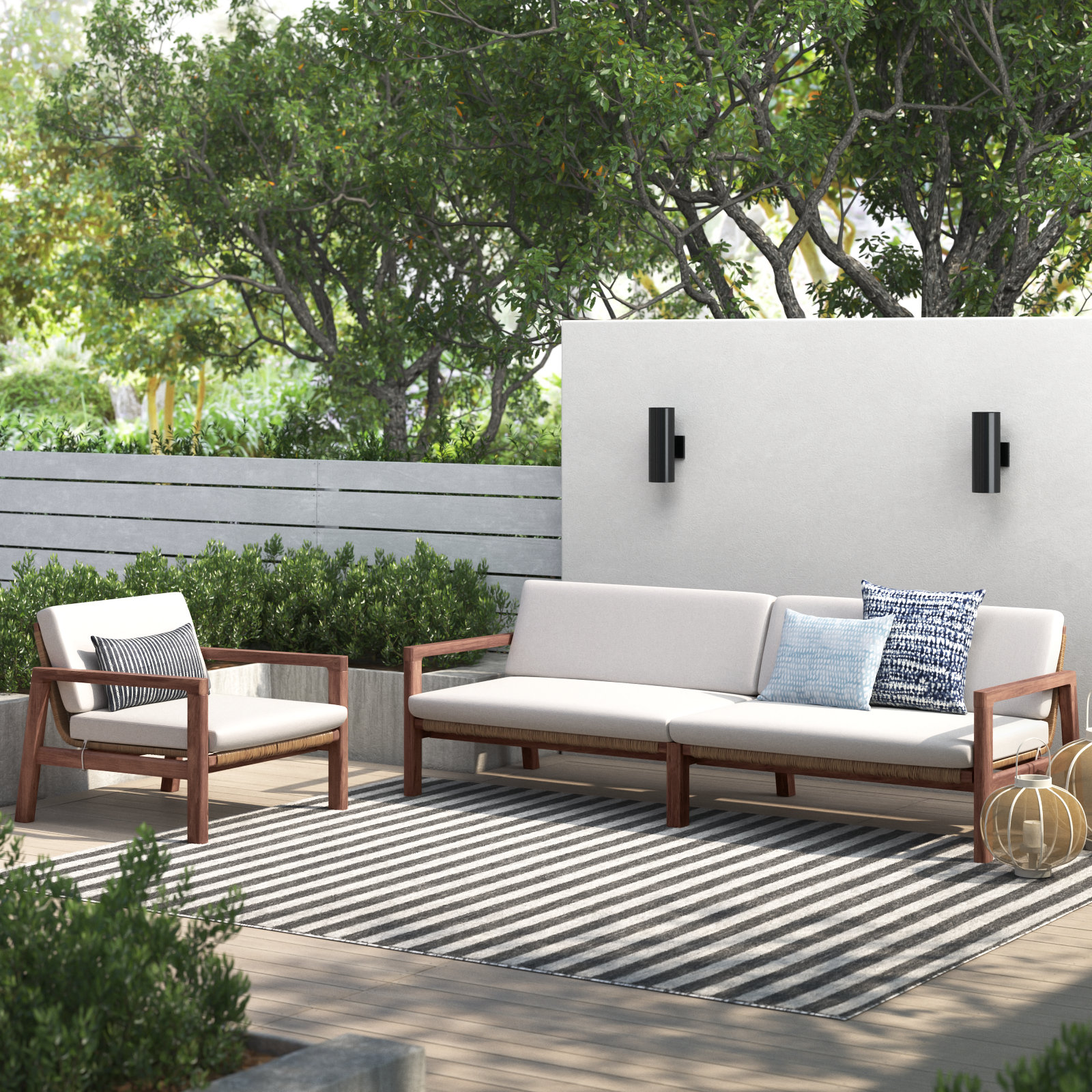 Nicholson 5 - Person Patio Conversation Set with Cushions