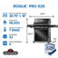 Rogue PRO 525 4-Burner Grill with Infrared Side Burner and Cast Iron Cooking Gr-107413893-107530851
