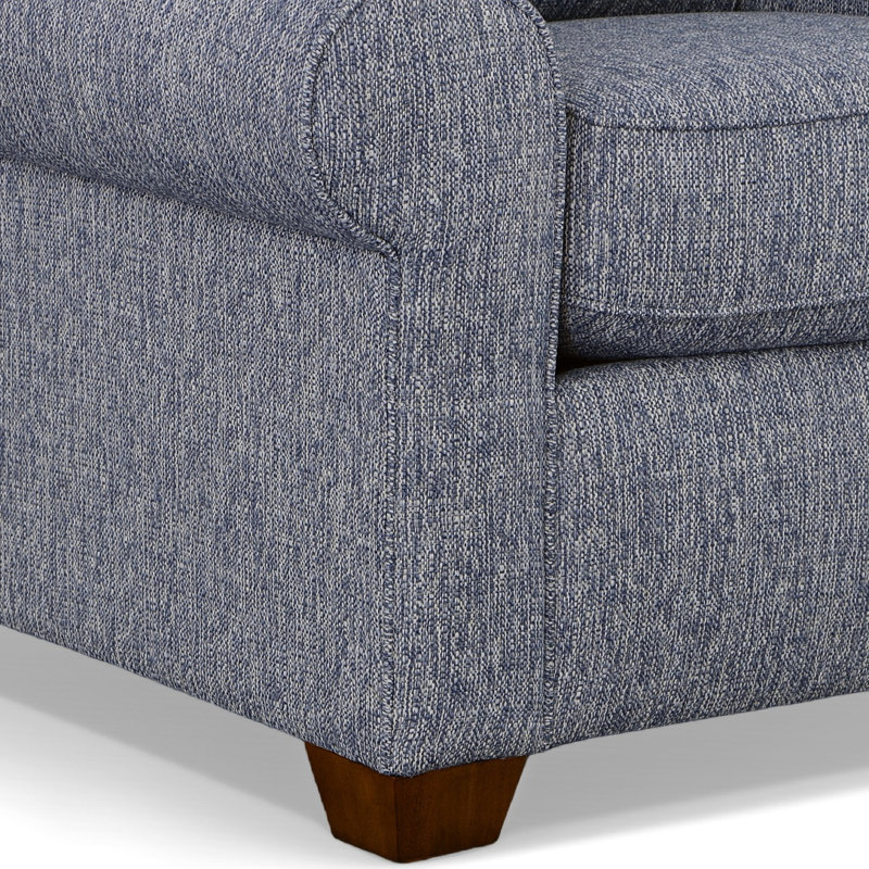 Tobias Chair & Ottoman, Indigo Blue