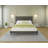 Boucle King Size Upholstered Bed Frame With 50" High Adjustable Headboard,White-1438192381-1438192378