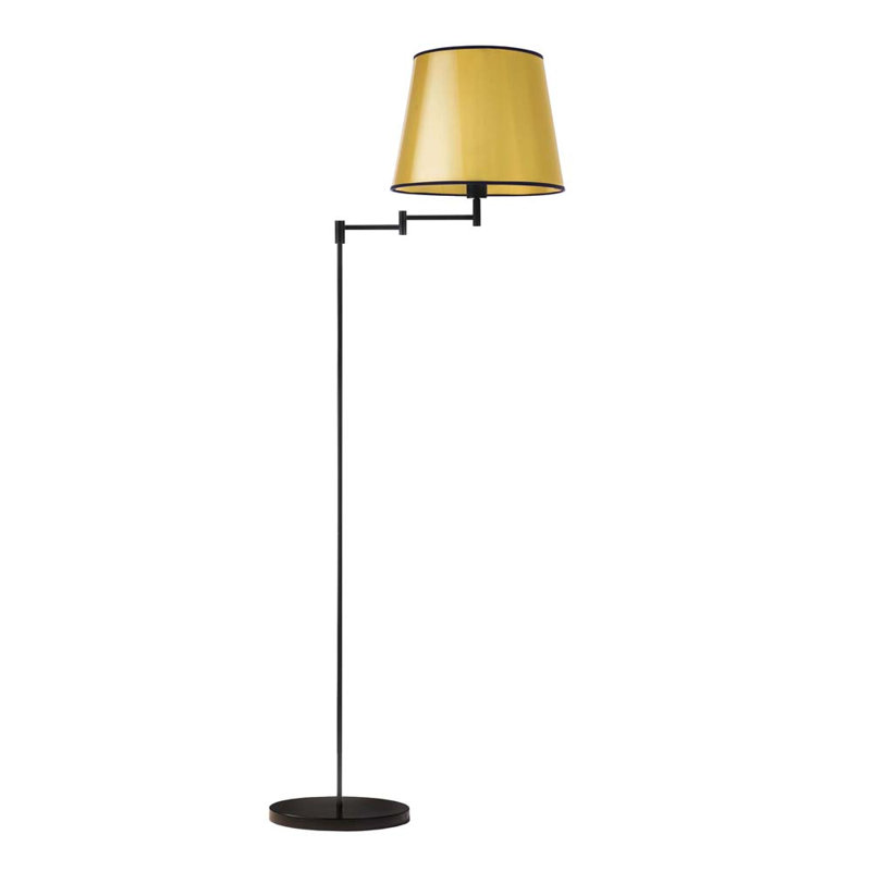 165cm Swing Arm Floor Lamp, Gold