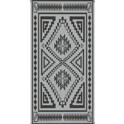 Outdoor Rug, 10.84 Lb Reversible Patio Carpet, 310G/M Polypropylene Rug With Protective Coating And Space - Saving Design, Comes Carry Bag For Beach Garden Relaxation Plastic Straw Foldable Ideal