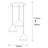 Modern Industrial Chandelier, Black Metal Body, 16.5 x 16.5 inches | Adjustable Height 44.9 inches, 3 x E27 Socket (Max 40W) | Perfect for Scandinavian & Novelty Decor | Stylish Lighting Fixture for Home & Office-1862059235
