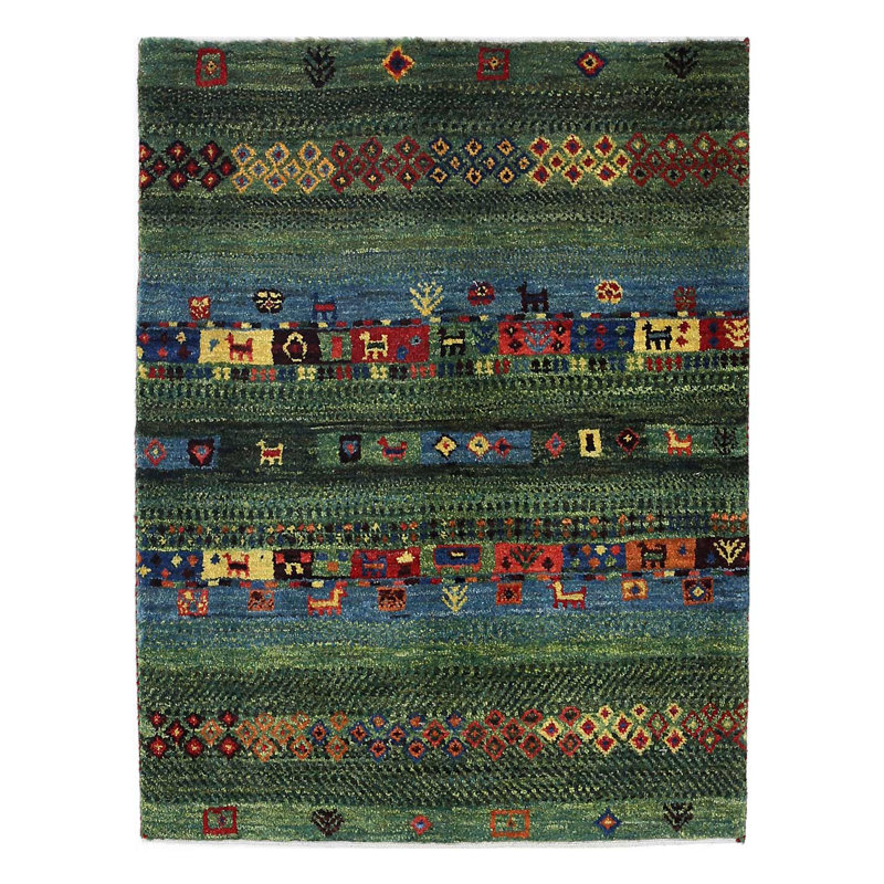 Fine Hand knotted Persian Gabbeh 2'3"X 3'