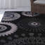 Tapis noir/gris/blanc floral Cooney-1077606227