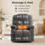 Fauteuil inclinable surdimensionné à bascule pivotant de massage de 38 po, avec chaleur et vibration à 8 points, port USB, porte-gobelets-1557860803