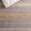 Tapis gris / naturel à tissage plat Soliz-807308328