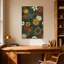 Motif floral de plantes et de fleurs aux couleurs vives et aux feuilles-353634116