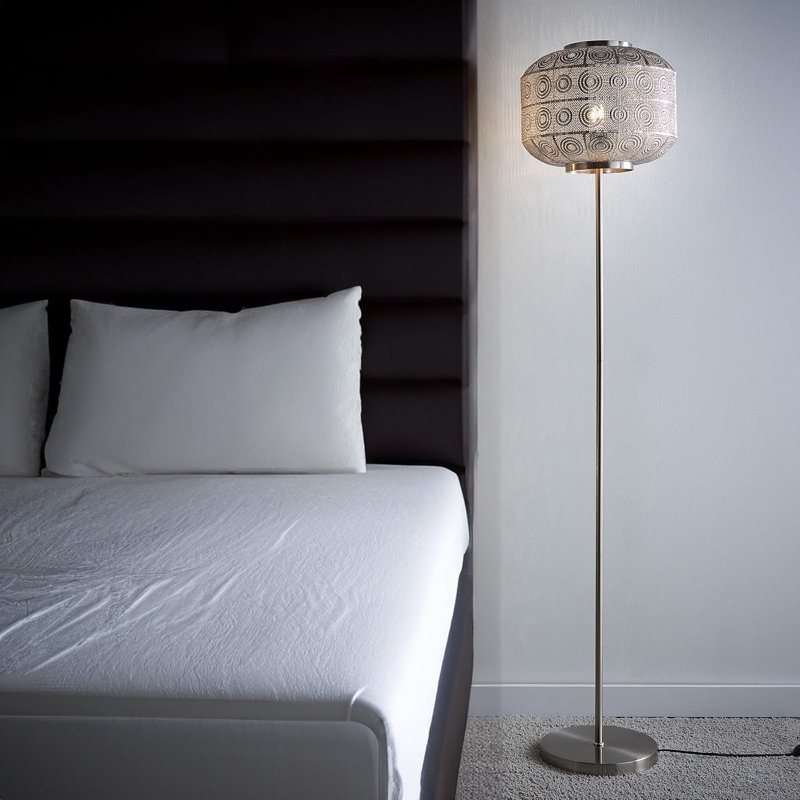 Valencia 155cm Brushed Traditional Floor Lamp