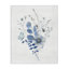 Art mural sur toile de fleurs bleues subtiles par Janet Tava
