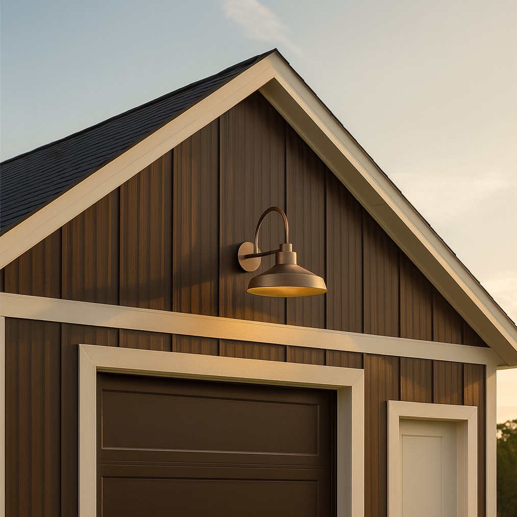 Vanielle Outdoor Barn Light, Burnished Bronze