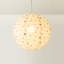 30cm H Fabric Globe Pendant Shade ( Slip-On ) in Cream