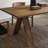 Log Style Durable Teak Large Rectangular Desk-1240191046