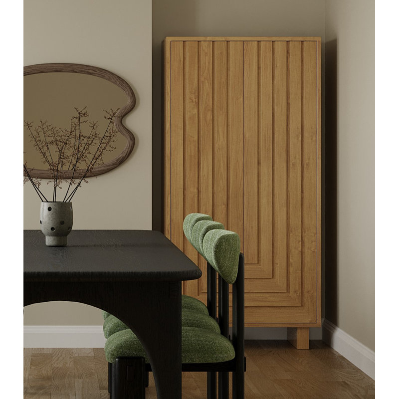 Sumi Solid Wood Armoire, Natural