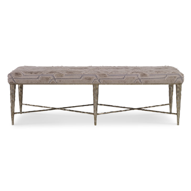 Banc ciselé, 100% polyester Elise