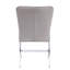 Chaises d'appoint beiges et chromées avec pieds en X en métal (ensemble de 2)