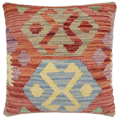 100% Wool Throw Square Pillow Cover & Insert