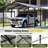 10 Ft. W X 15 Ft. D  Heavy Duty Carport With Galvanized Steel Roof-121847173
