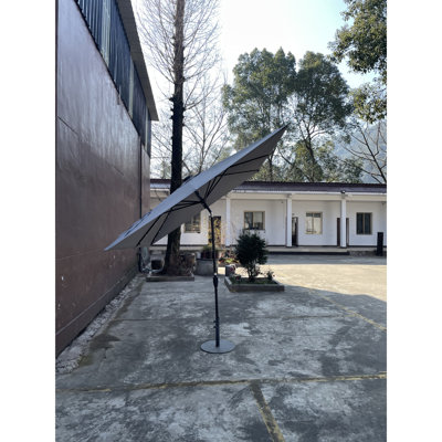 Parasol solaire pour terrasse, cadre en acier et résistant aux intempéries, parfait pour le jardin et la piscine