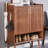 Nut-Brown Solid wood Shoe Storage
