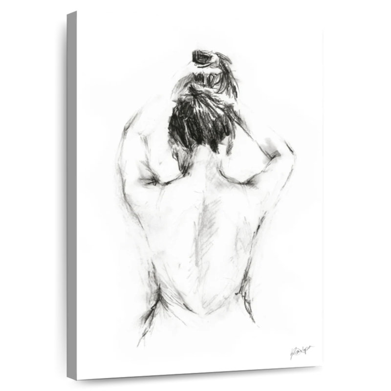 Leisha Back Study I, H 30 po x l 20 po