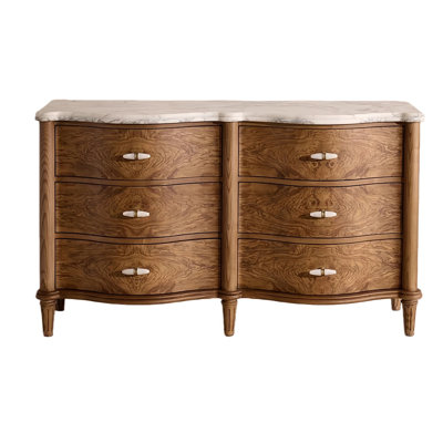 French retro carved chest of drawers