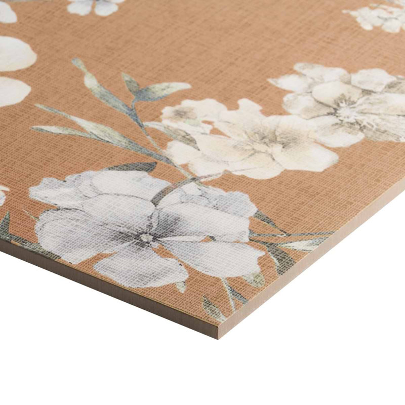 Wakana 24x48 Artisan Decor Matte Porcelain Tile, Autumn Terracotta