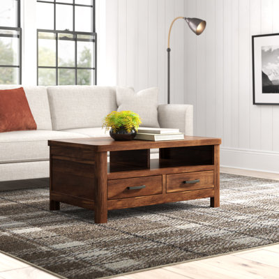 Oruada Acacia Coffee Table with Storage