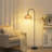 Aarzo 62" Arched/Arc Rattan Floor Lamp-82143260