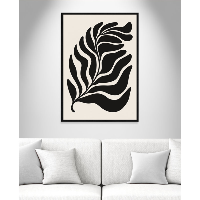 «Flow of Nature Print» par Royle, L 29,5 po x H 41,5 po, Impression encadrée, Grain de bois noir