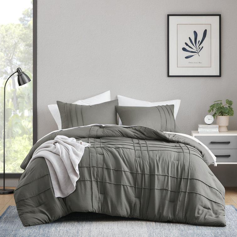 Harris Pinch Pleated Soft Washed Boho Comforter Set