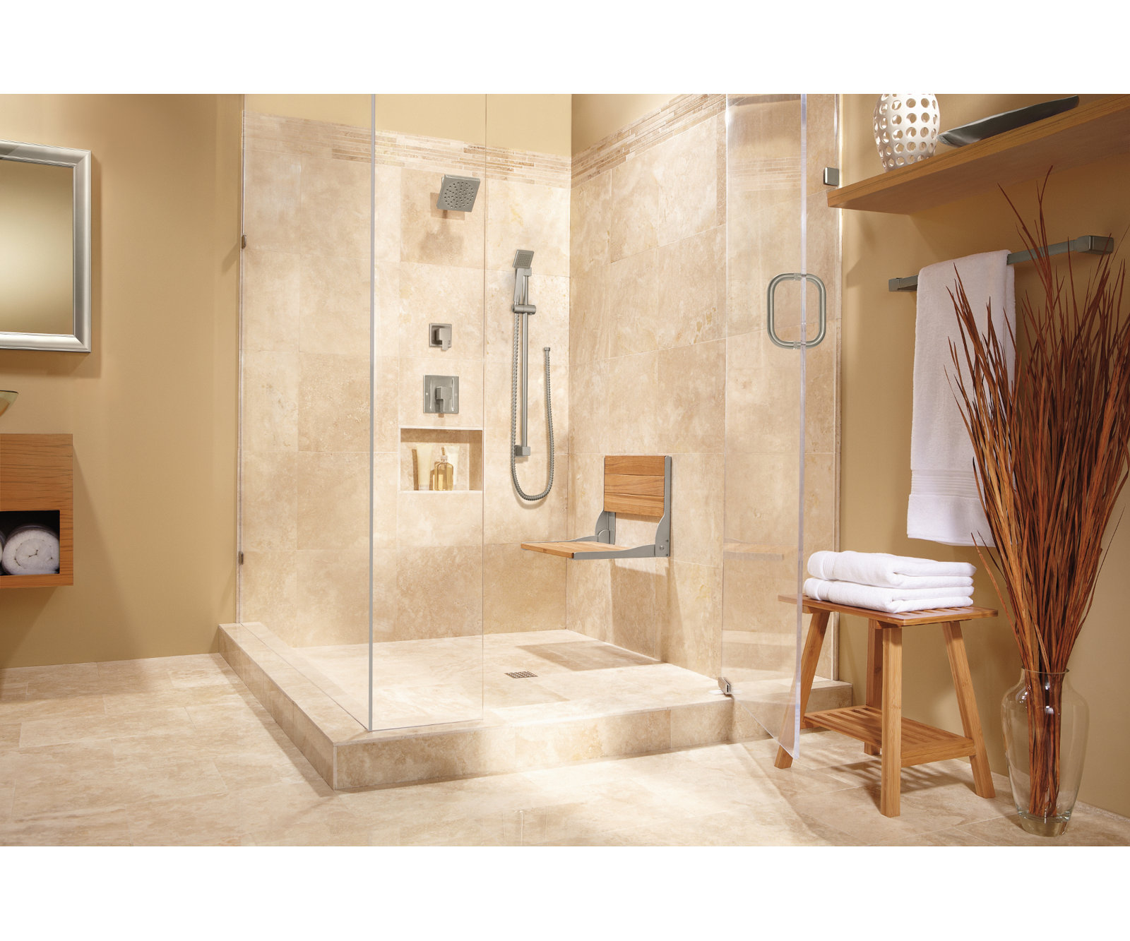 90 Degree Posi-Temp Shower Trim Kit, Valve Required, Chrome