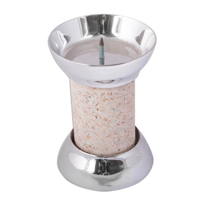 7.25'' H Stone Tabletop Candlestick