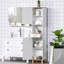 Armoire à linge autoportante l 15,4 po x H 70,9 po x P 11,81 po