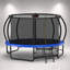 Trampoline 14 pi avec enceinte sécuritaire, échelle et revêtement antirouille pour le plaisir en famille à l'extérieur, approuvé ASTM
