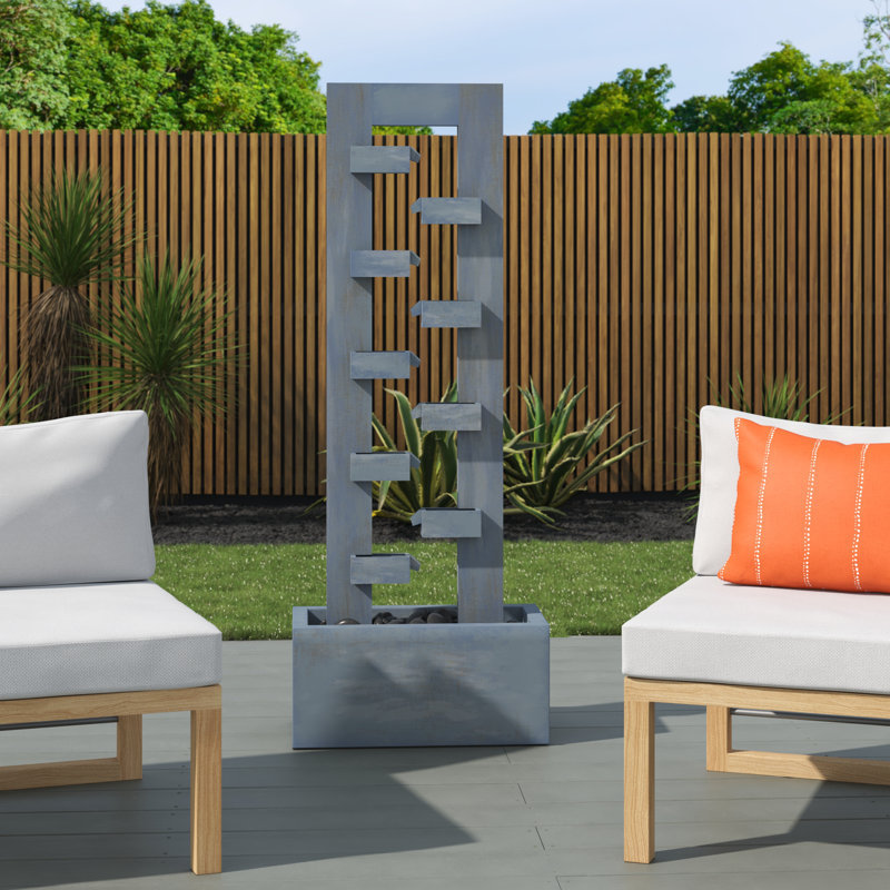 Metal Fountain, Gray