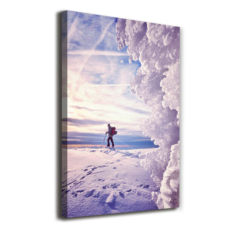 Skier - Wrapped Canvas Print