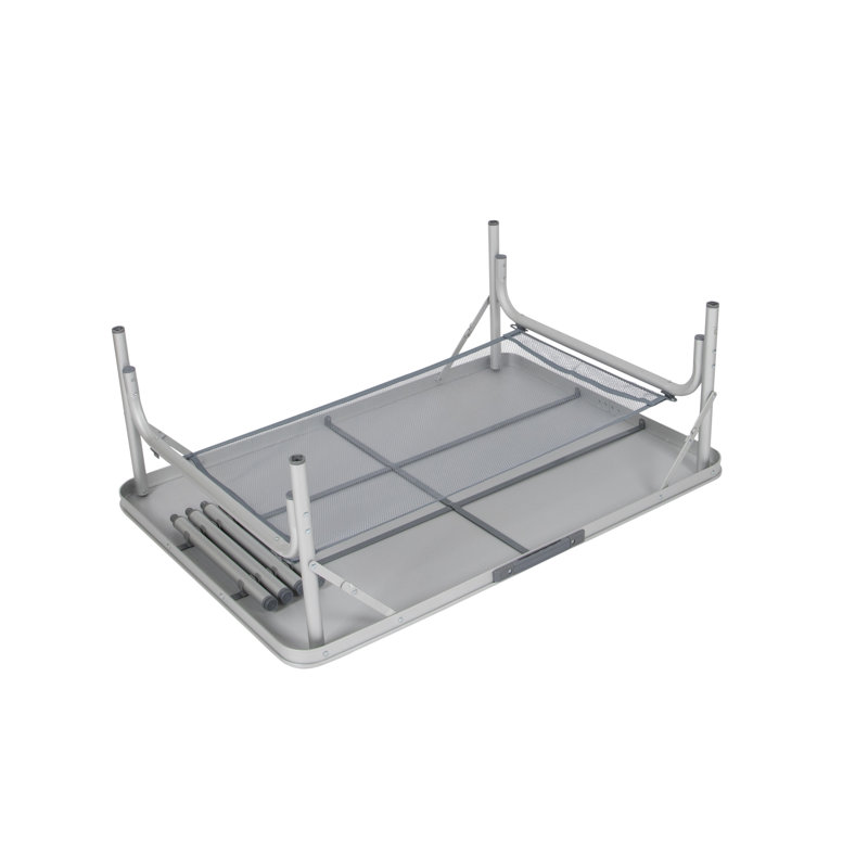 Femmy Rectangular Wood Metal Folding Outdoor Camping Table , cm W cm D, 70cm H x 100cm L x 70cm D