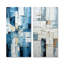 Cubisme bleu et blanc - Ensemble de 2 décorations murales formes abstraites-1607596108-1607596109