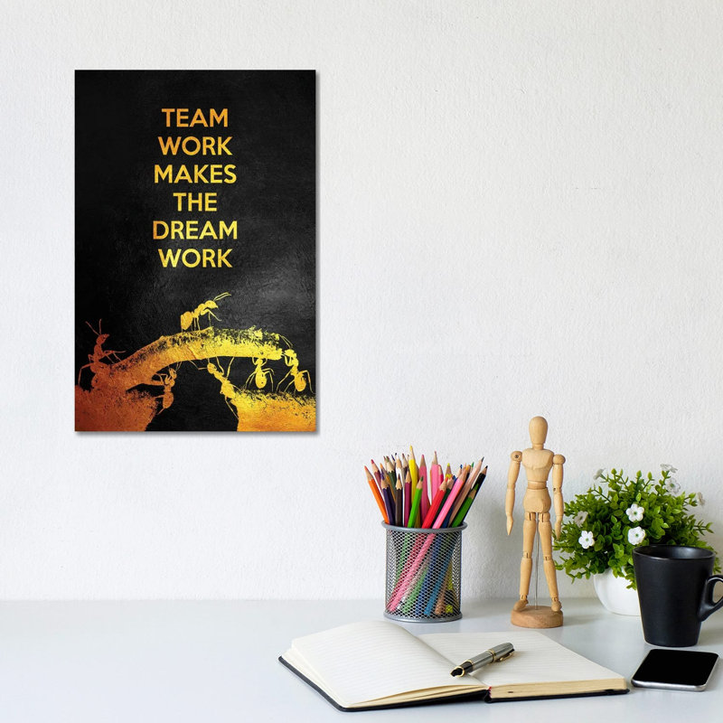 Teamwork by Adrian Baldovino - Wrapped Canvas Painting, 20.32 cm H x 30.48 cm W x 1.91 cm D
