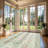 Large Oriental Floral Living Room Rug Washable Bedroom Rug Non-Slip Colorful Vintage Accent Floor Carpet For Home Decor-1569480000