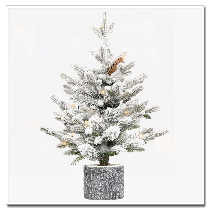 Arbre de Noël 4,5 pi avec base en pot