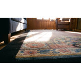 Antique Chinese Wool Small Scatter Size - Art Deco Knotted 1920s Rectangle Rug