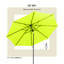 Parasol de patio 9 pi avec manivelle Devyn, poteau en aluminium et 8 baleines en acier pour terrasse, bord de piscine, cour Devyn-699765995