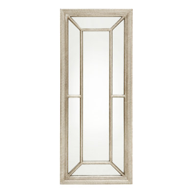 Ava Wood Flat Floor Mirror