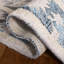Tapis beige / bleu en laine touffeté à la main Herest-306231427