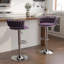 Christal Height Adjustable Swivel Bar Stool-377126490-377126498